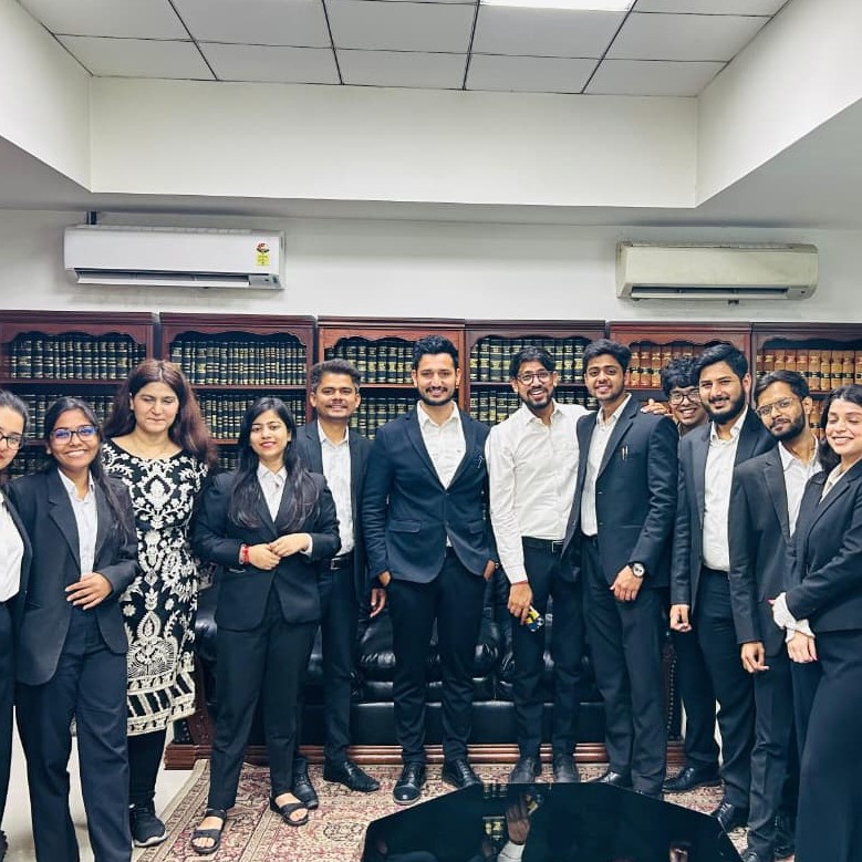 Lawyers team smiling.